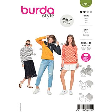 burda symönster dam sportiga modeller 6315 