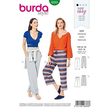 burda symönster dambyxor 6333 