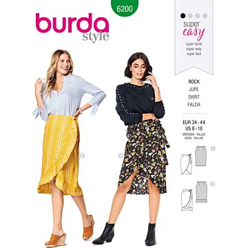 Burda 6200 - Kjol - Dam