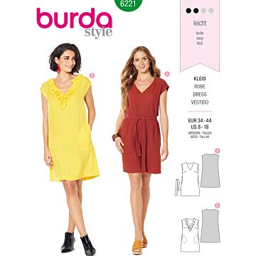 Burda 6221 - Klännning - Dam - Casual