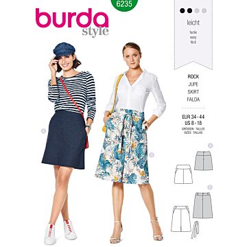Burda 6235 - Kjol - Dam