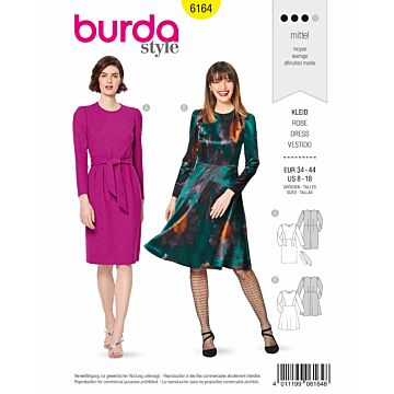 Burda 6164 - Klännning - Dam