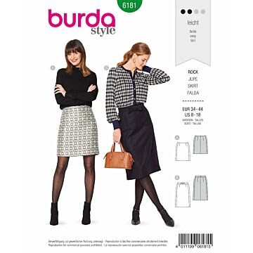 Burda 6181 - Kjol - Dam