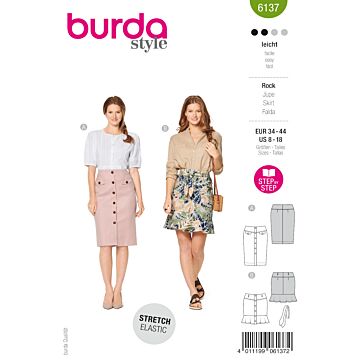 Burda 6137 - Kjol - Dam
