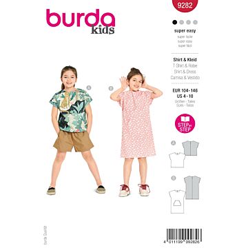 Burda 9282 - Klänning Top - Flicka