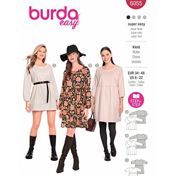 Burda 6055 - Klänning - Dam