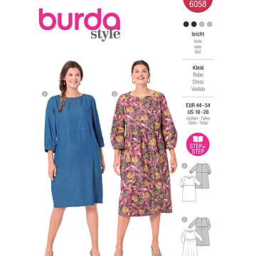 Burda 6058 - Klänning - Dam