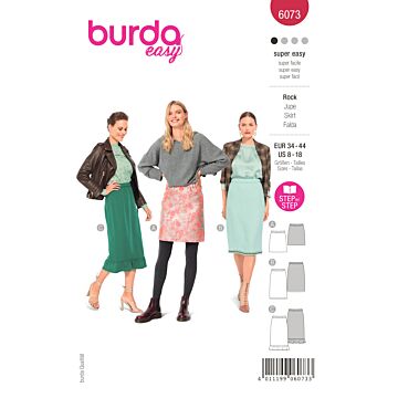 Burda 6073 - Kjol - Dam