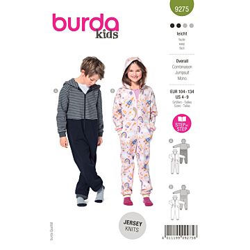 Burda 9275 - Jumpsuit - Flicka Pojke