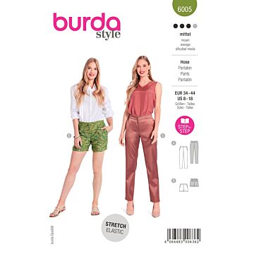 Burda 6005 - Byxa Shorts - Dam