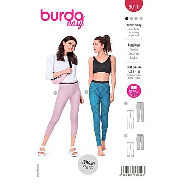 Burda 6011 - Sportkläder - Dam - Idrott
