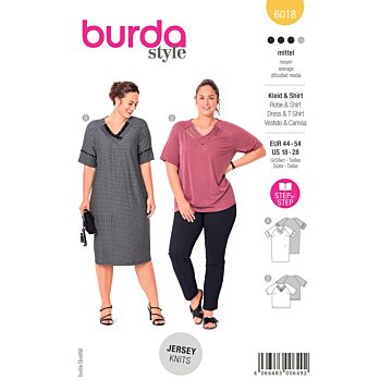 Burda 6018 - Klänning Top - Dam