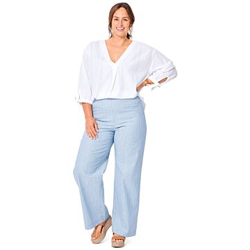 burda symönster dam ankellånga byxor med bälte 6019A 