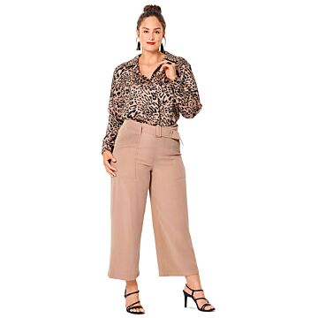 burda symönster dam ankellånga byxor med bälte 6019B 