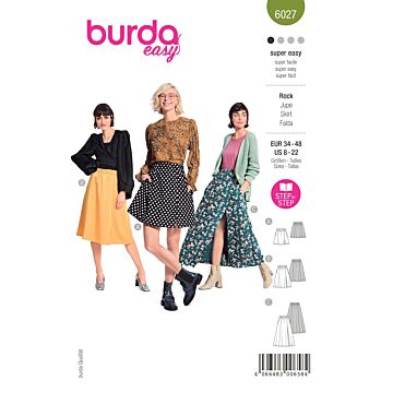 Burda 6027 - Kjol - Dam