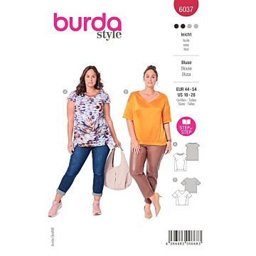 Burda 6037 - Top - Dam