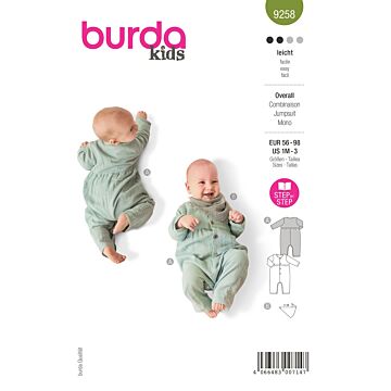 Burda 9258 - Jumpsuit - Baby