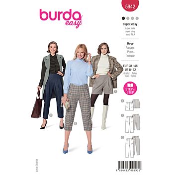 Burda 5942 - Byxa Shorts - Dam