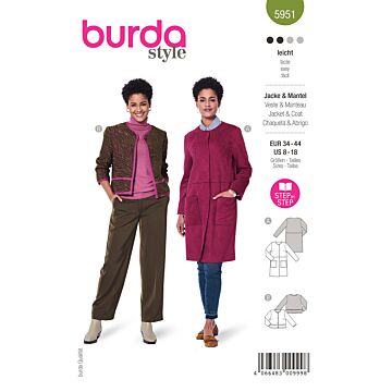 Burda 5951 - Jacka Kappa - Dam