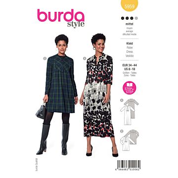 Burda 5959 - Klänning - Dam