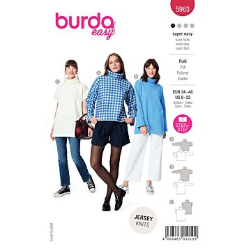 Burda 5963 - Tröja - Dam