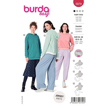 Burda 5979 - Tröja - Dam