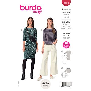 Burda 5985 - Klänning Top - Dam
