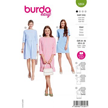 Burda 5804 - Klänning - Dam