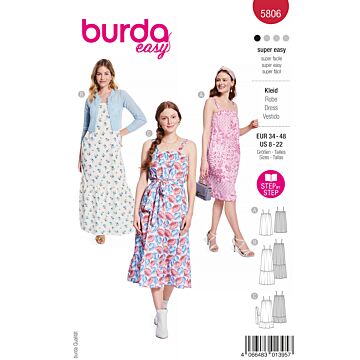 Burda 5806 - Klänning - Dam