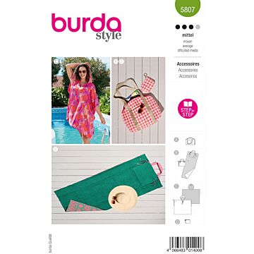 Burda 5807 - Badkläder - Väska