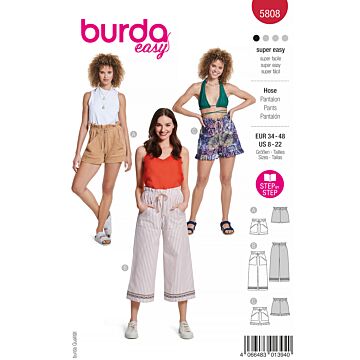 Burda 5808 - Byxa Shorts - Dam