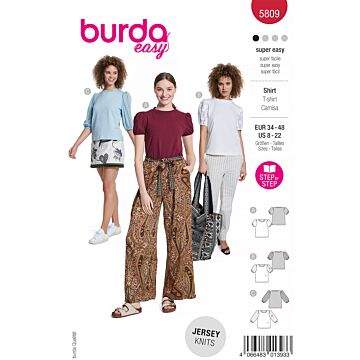 Burda 5809 - Top - Dam