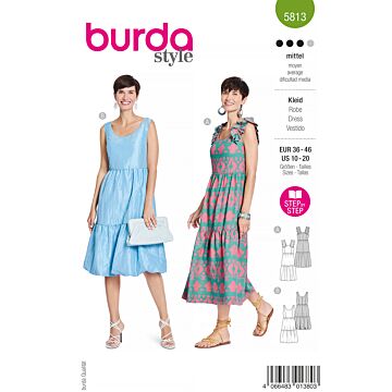 Burda 5813 - Klänning - Dam