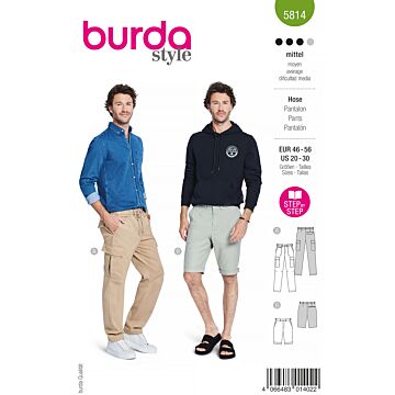 Burda 5814 - Byxa Shorts - Herr