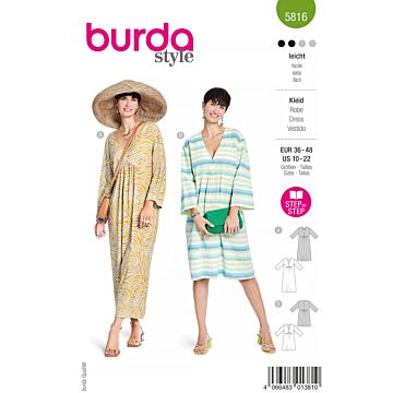 Burda 5816 - Klänning - Dam