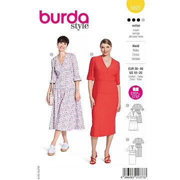 Burda 5820 - Klänning - Dam