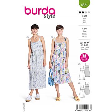 Burda 5821 - Klänning - Dam