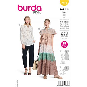Burda 5823 - Klänning Blus - Dam
