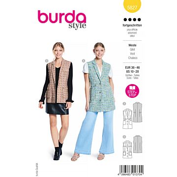 Burda 5827 - Väst - Dam - Business