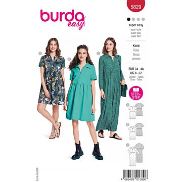 Burda 5829 - Klänning - Dam