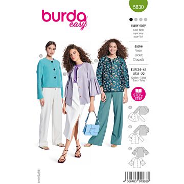 Burda 5830 - Jacka - Dam