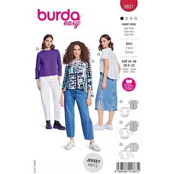 Burda 5831 - Blus Top - Dam