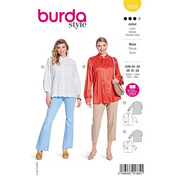Burda 5839 - Blus - Dam