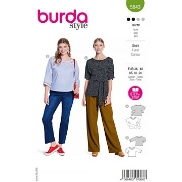 Burda 5843 - Top - Dam