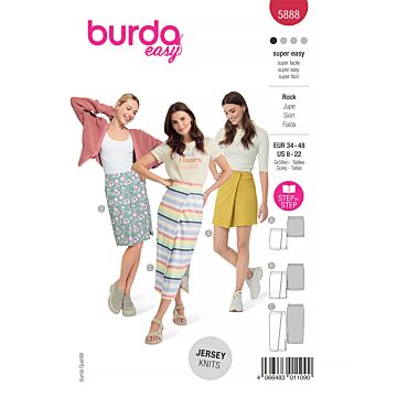 Burda 5888 - Kjol - Dam