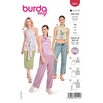 Burda 5891 - Top - Dam