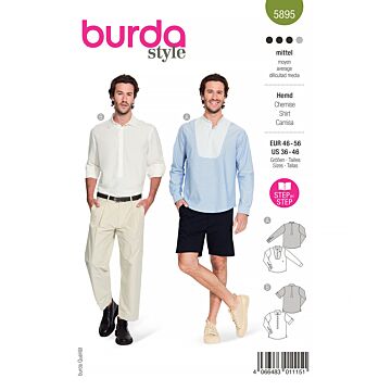 Burda 5895 - Skjorta - Herr - Casual