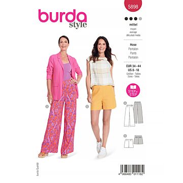 Burda 5898 - Byxa Shorts - Dam