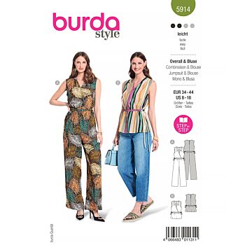 Burda 5914 - Jumpsuit Top - Dam