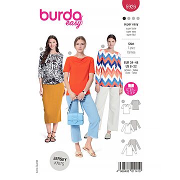 Burda 5926 - Klänning Top - Dam